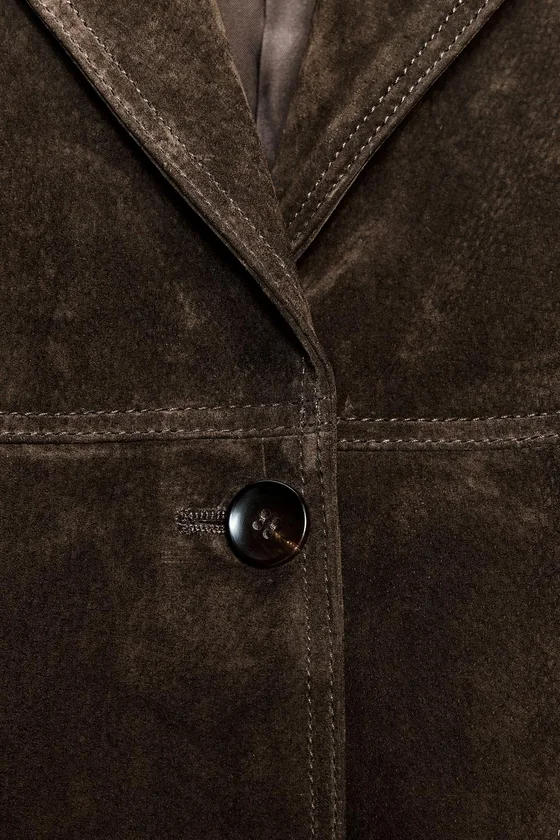 ПАЛЬТО ИЗ 100% ЗАМШИ — ZW COLLECTION LIMITED EDITION