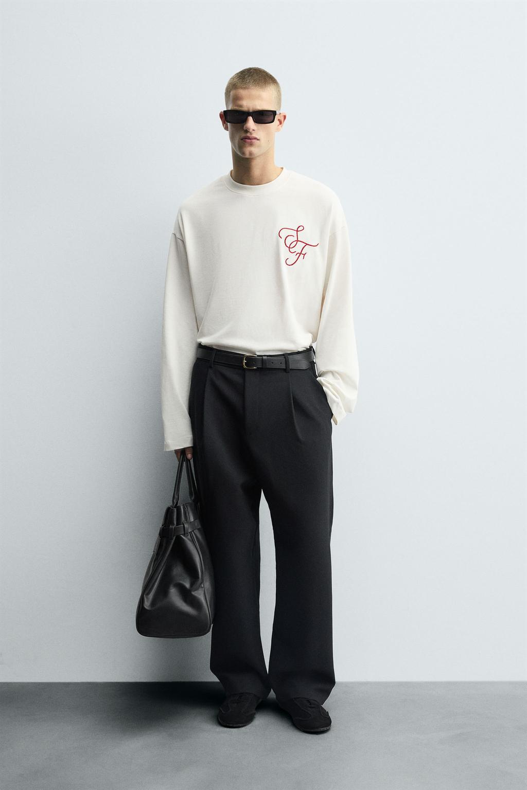 ФУТБОЛКА С ВЫШИВКОЙ BOXY FIT