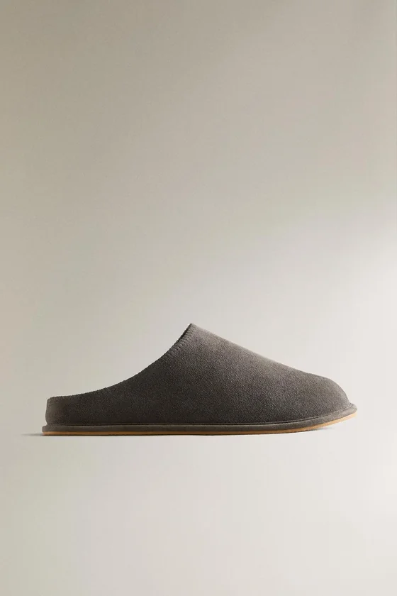 Кожаные мюли zara