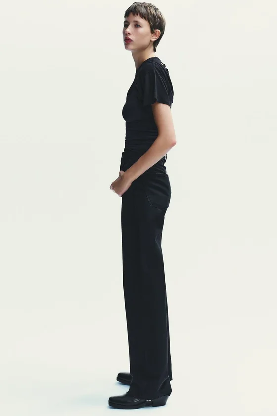 ДЖИНСЫ TRF WIDE LEG С ВЫСОКОЙ ПОСАДКОЙ