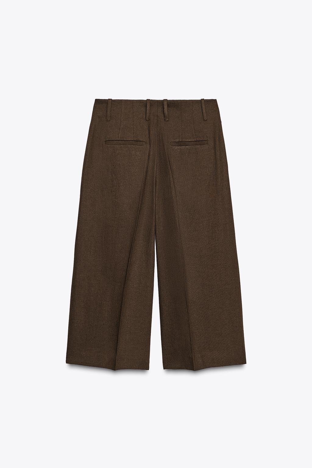ДЛИННЫЕ ШОРТЫ ИЗ СМЕСОВОГО ЛЬНА — ZW COLLECTION