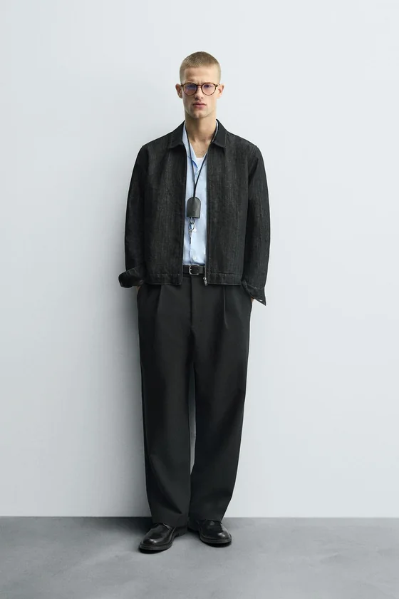 БРЮКИ RELAXED FIT СО СКЛАДКАМИ