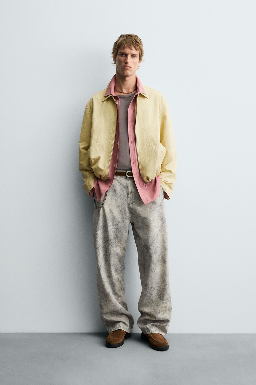 БРЮКИ RELAXED FIT С АБСТРАКТНЫМ ПРИНТОМ