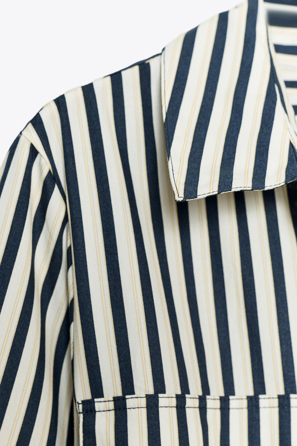 ПЛАТЬЕ-РУБАШКА В ПОЛОСКУ — ZW COLLECTION