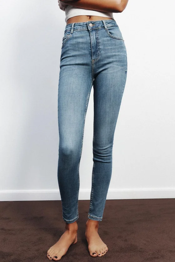 ДЖИНСЫ TRF SKINNY С ВЫСОКОЙ ПОСАДКОЙ