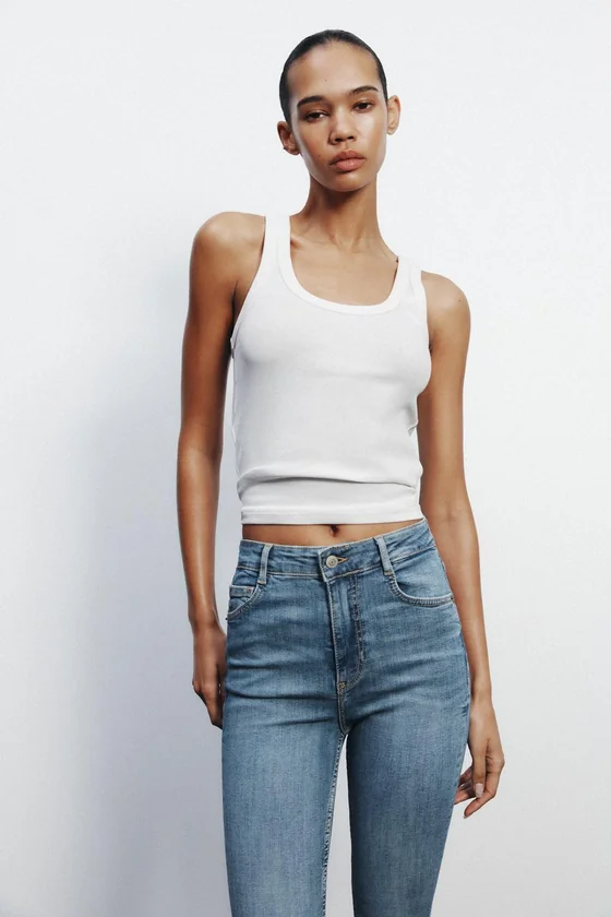 ДЖИНСЫ TRF SKINNY С ВЫСОКОЙ ПОСАДКОЙ