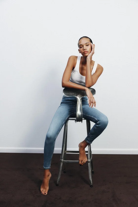 ДЖИНСЫ TRF SKINNY С ВЫСОКОЙ ПОСАДКОЙ