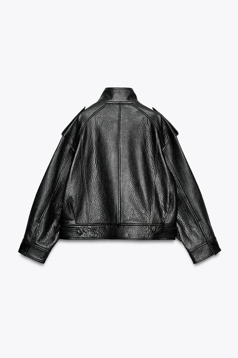 КУРТКА-БОМБЕР ИЗ КОЖИ — ZW COLLECTION LIMITED EDITION