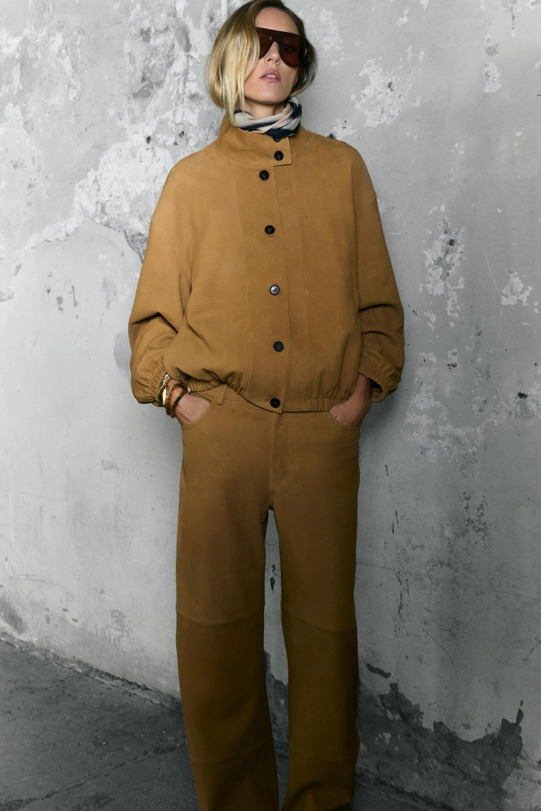 КОЖАНАЯ КУРТКА-БОМБЕР ZW COLLECTION LIMITED EDITION