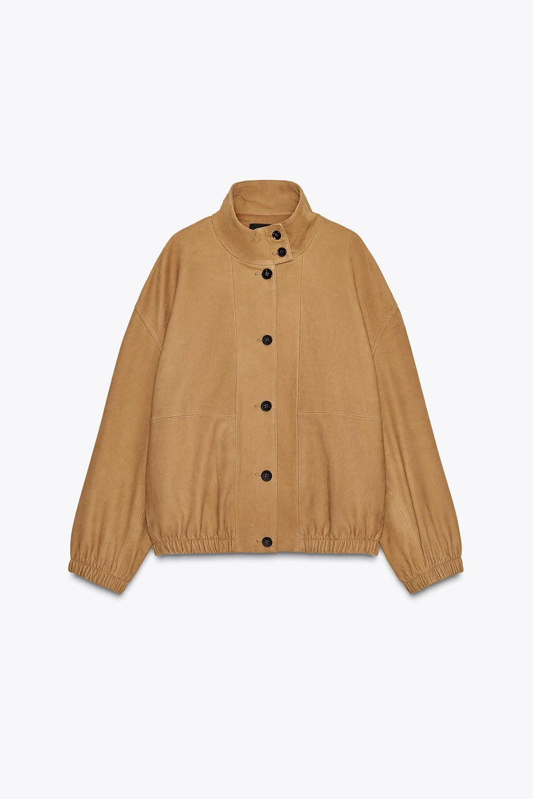 КОЖАНАЯ КУРТКА-БОМБЕР ZW COLLECTION LIMITED EDITION