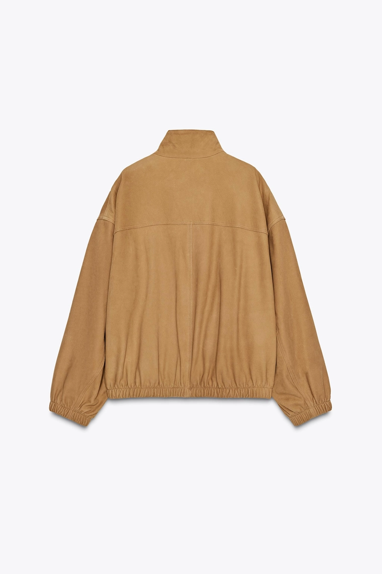 КОЖАНАЯ КУРТКА-БОМБЕР ZW COLLECTION LIMITED EDITION