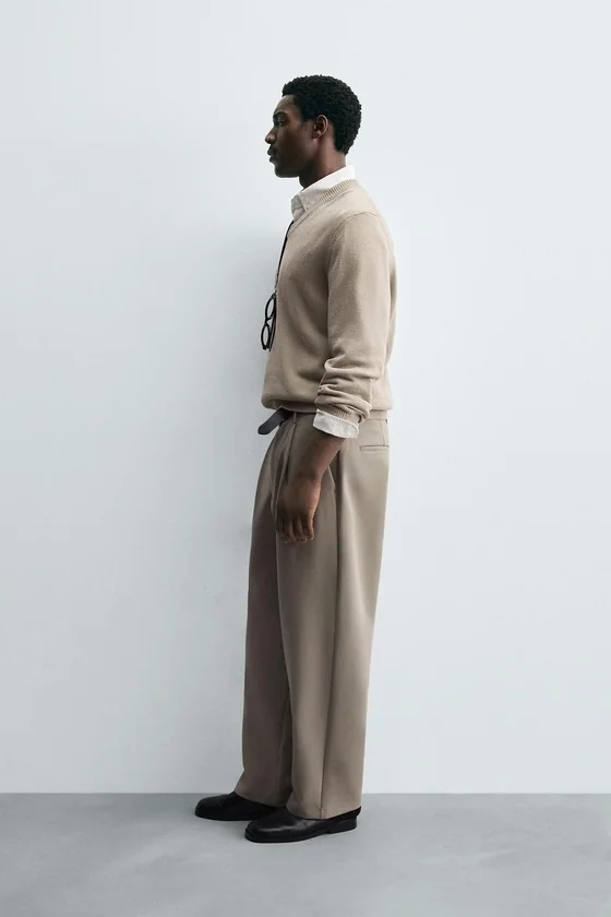 БРЮКИ RELAXED FIT СО СКЛАДКАМИ