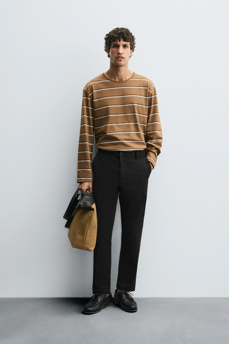 Брюки чино бойфренд slim fit