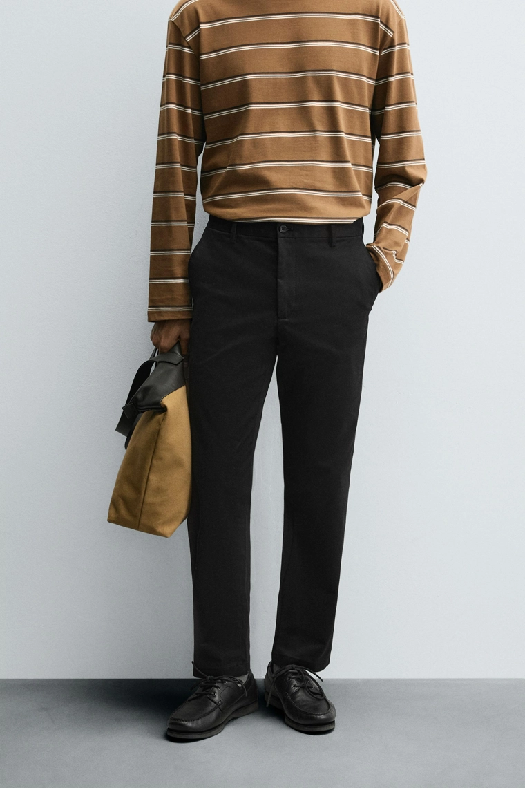 Брюки чино бойфренд slim fit
