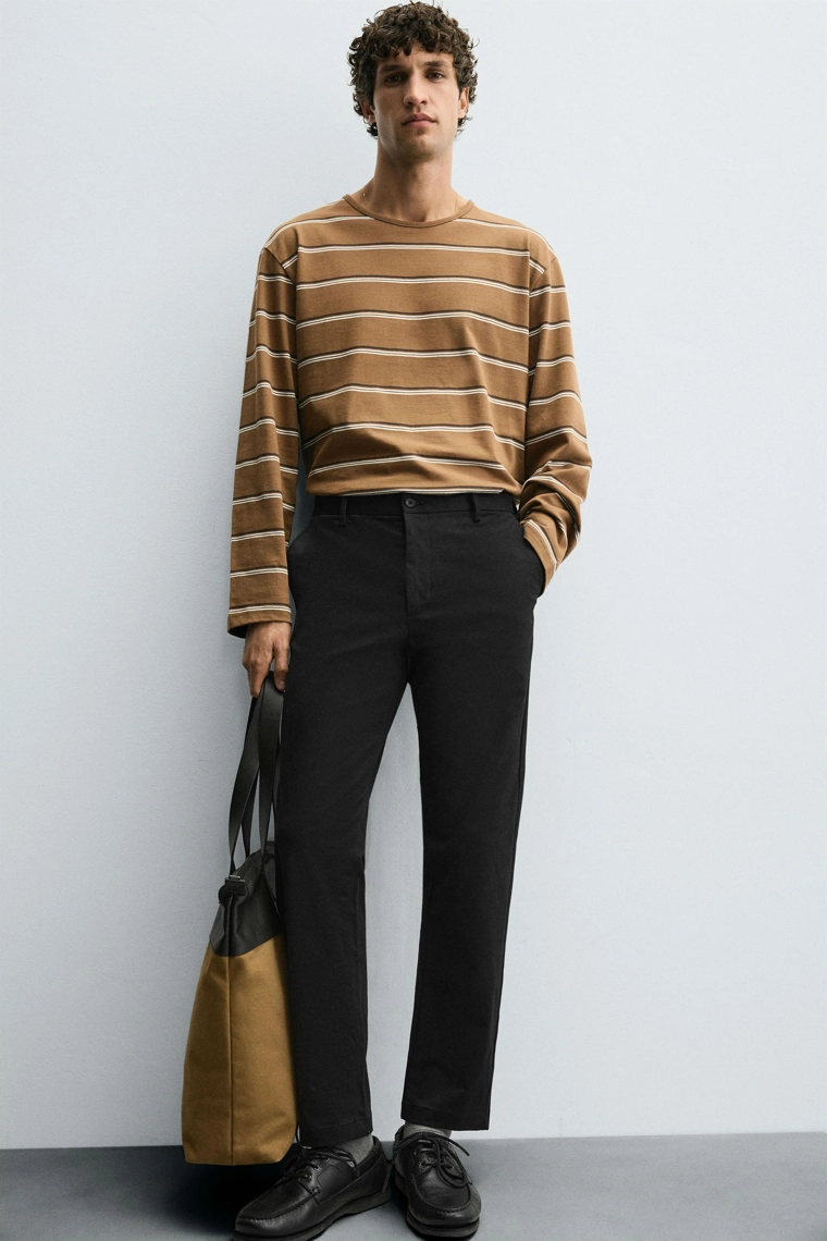 Брюки чино бойфренд slim fit