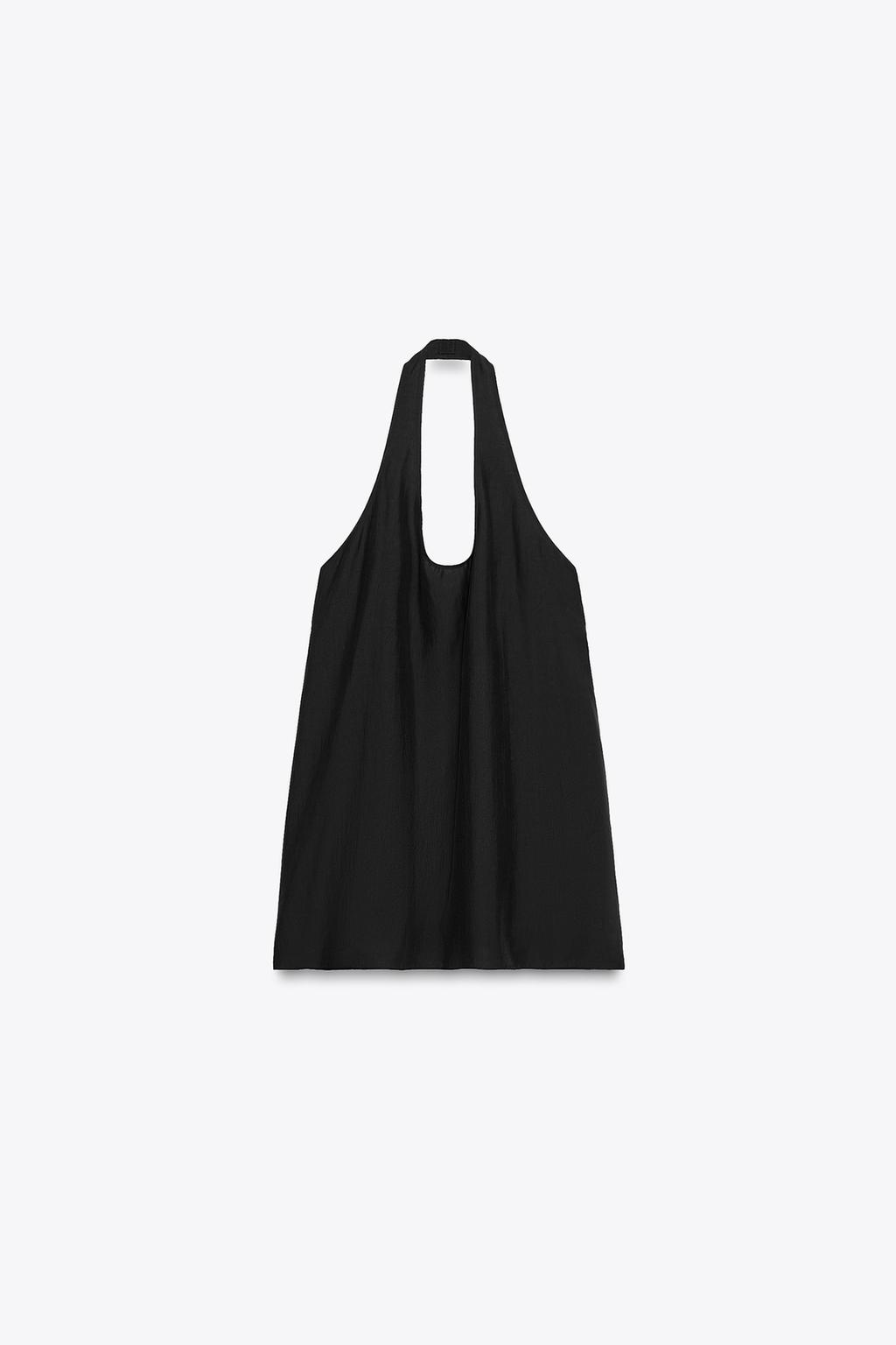 ТОП-ХАЛТЕР ИЗ СТРУЯЩЕЙСЯ ТКАНИ — ZW COLLECTION