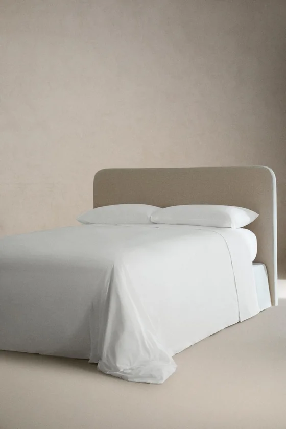 Простынь dry feel cotton percale с красивым цветом | 40 см в высоту (500 нитей)