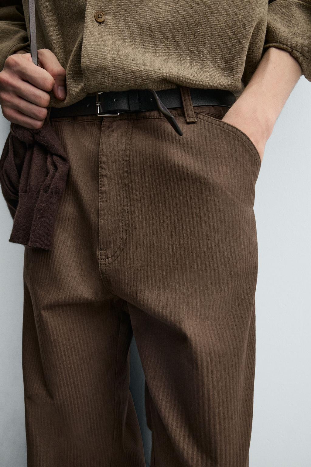 ВЫСТИРАННЫЕ БРЮКИ STRAIGHT FIT