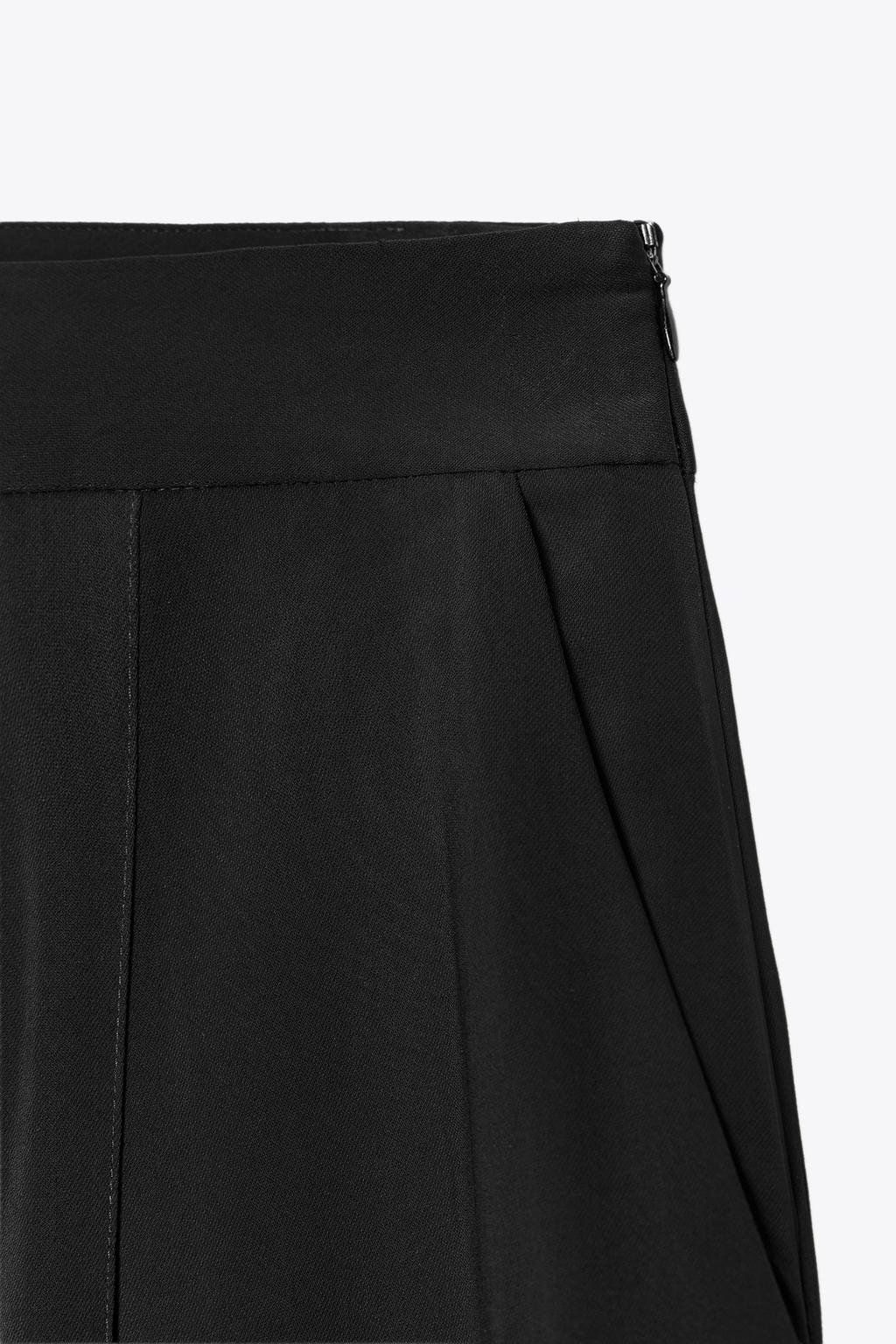 БРЮКИ С ЗАЩИПАМИ ИЗ ТЕКУЧЕЙ ТКАНИ — ZW COLLECTION