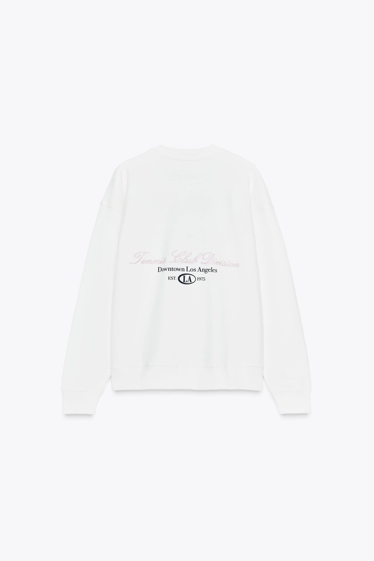 COTTON SLOGAN SWEATSHIRT