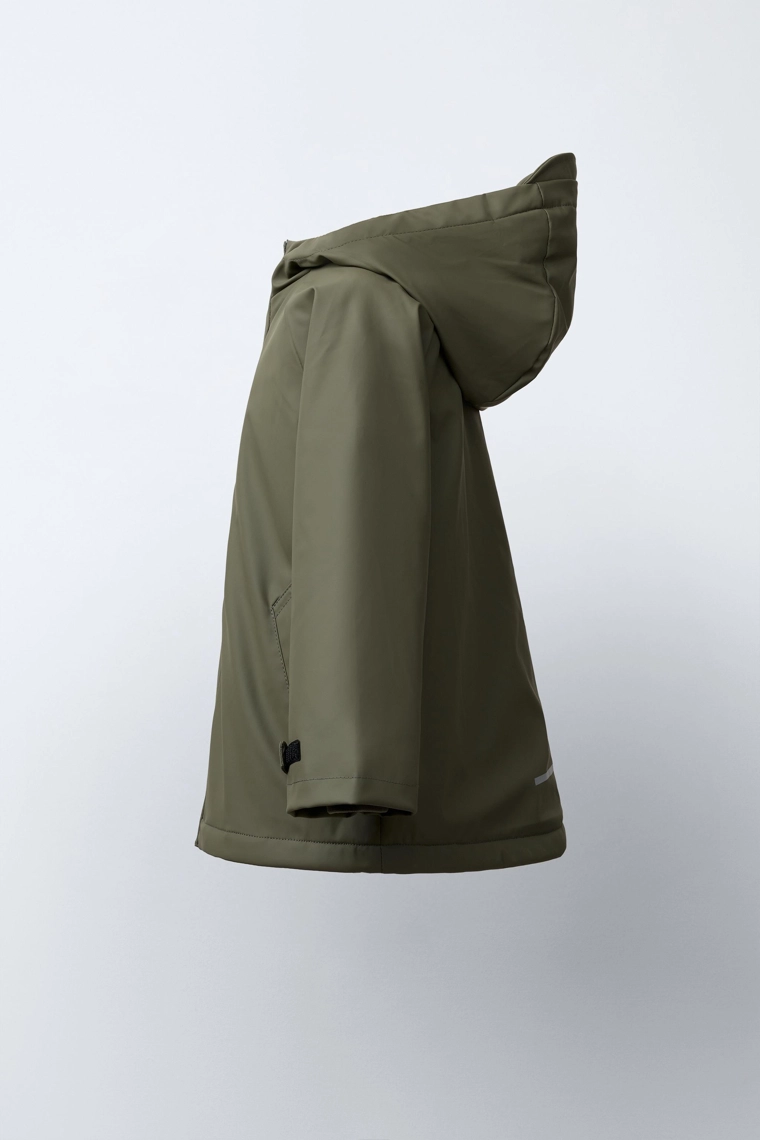 ПРОРЕЗИНЕННАЯ КУРТКА WATER REPELLENT НА ИСКУССТВЕННОЙ ОВЧИНЕ