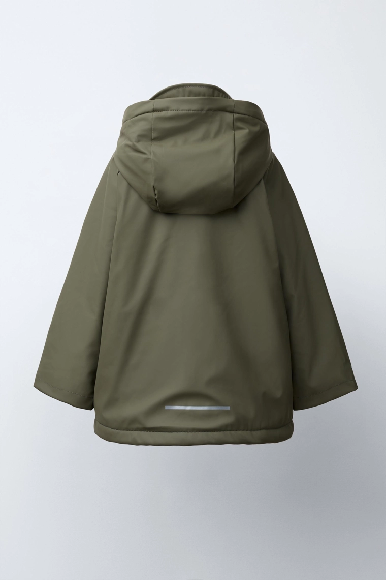 ПРОРЕЗИНЕННАЯ КУРТКА WATER REPELLENT НА ИСКУССТВЕННОЙ ОВЧИНЕ