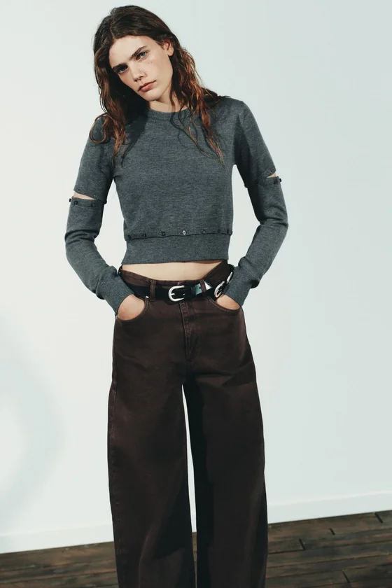 ДЖИНСЫ TRF EXTRA WIDE LEG С ВЫСОКОЙ ПОСАДКОЙ