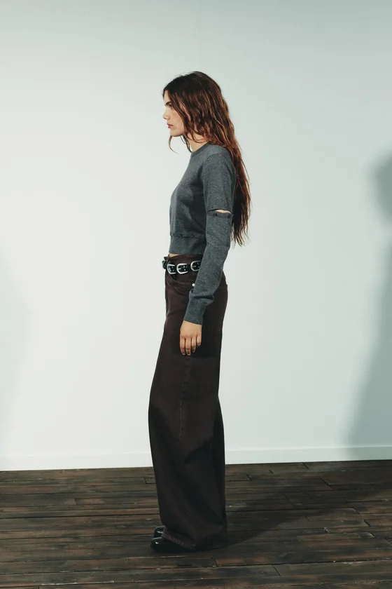 ДЖИНСЫ TRF EXTRA WIDE LEG С ВЫСОКОЙ ПОСАДКОЙ