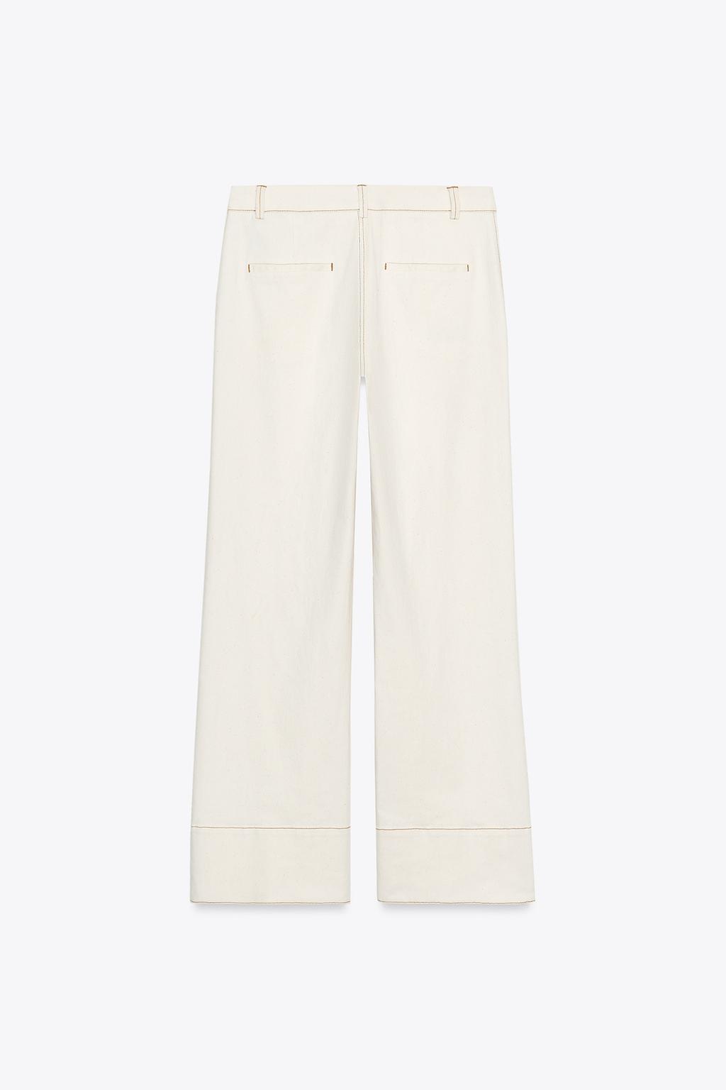 БРЮКИ BOOTCUT С ОТДЕЛОЧНОЙ СТРОЧКОЙ
