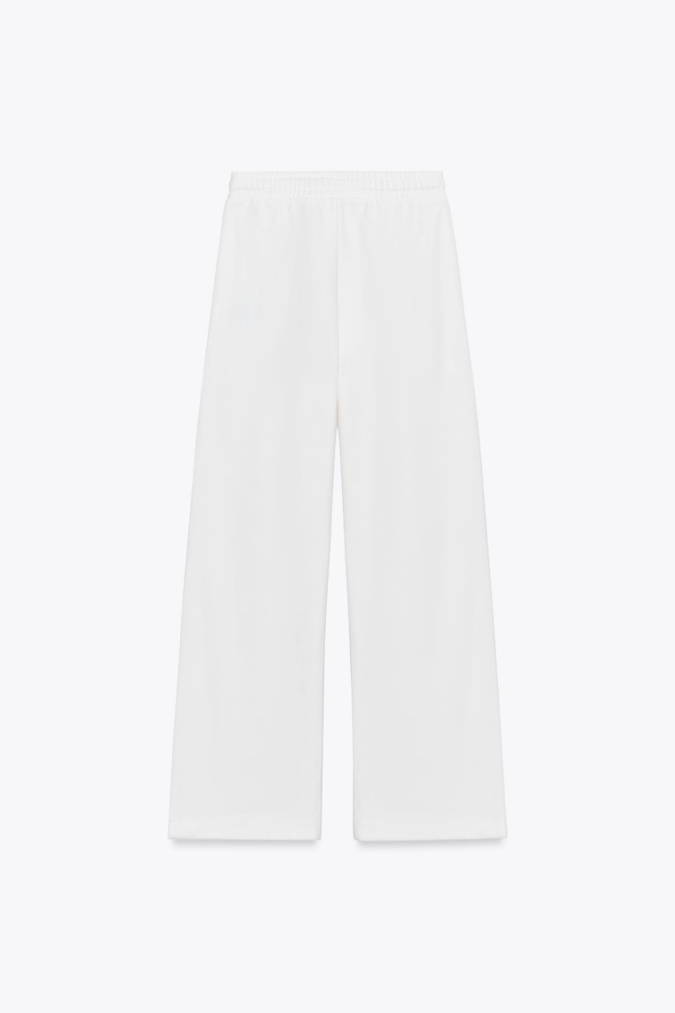 COTTON TEXT TROUSERS