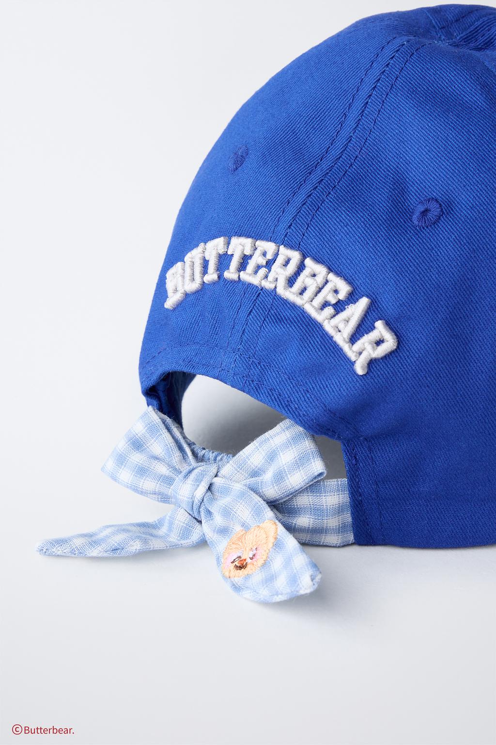 Кепка с ластиковой застежкой и бантом на затылке. butter bear ©