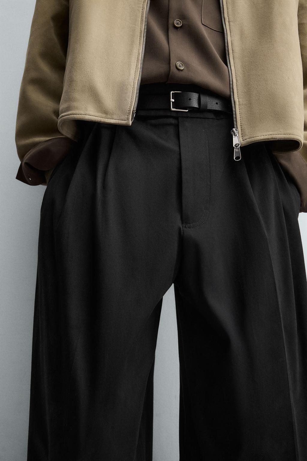 БРЮКИ RELAXED FIT СО СКЛАДКАМИ