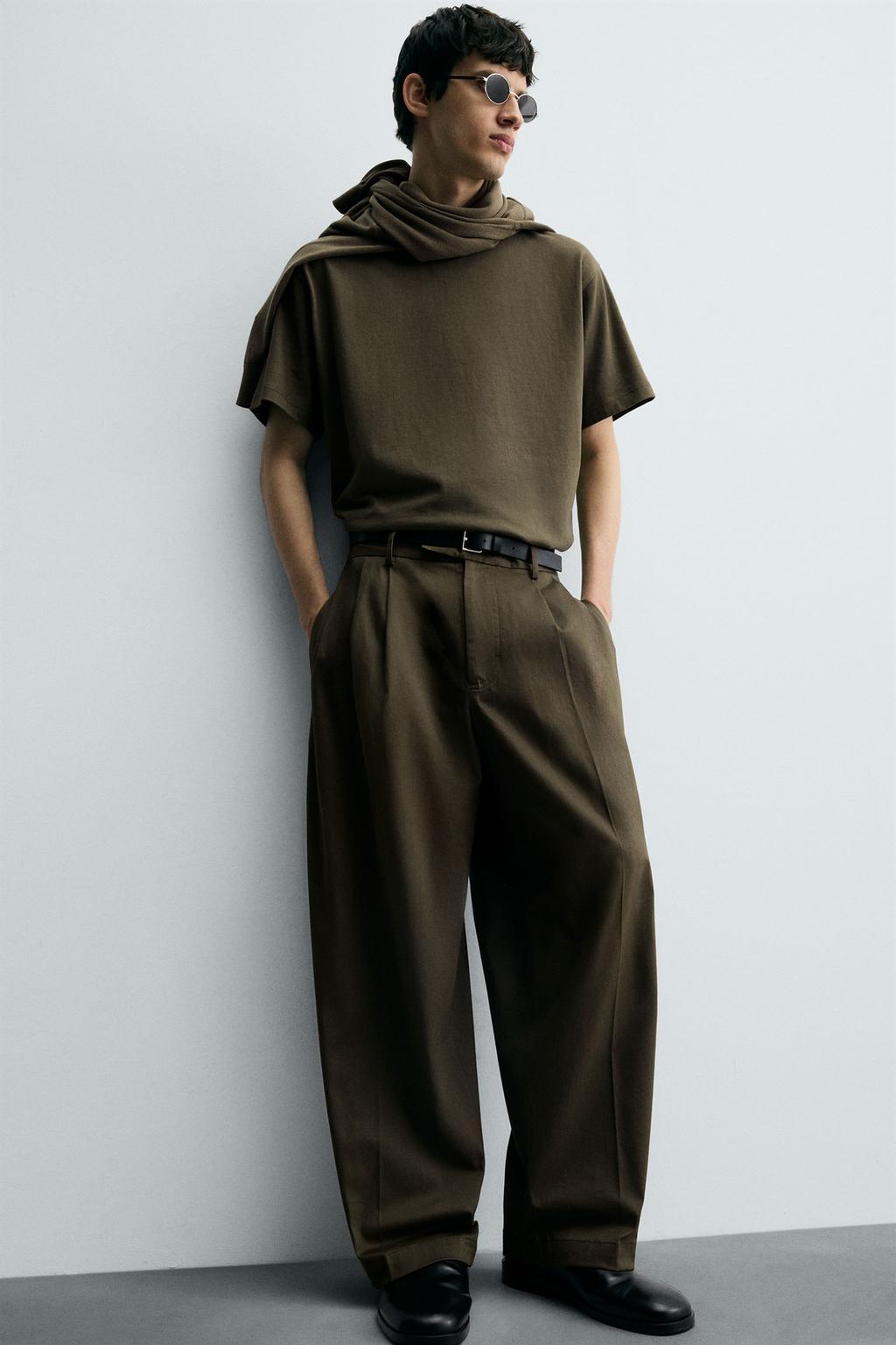 БРЮКИ RELAXED FIT СО СКЛАДКАМИ