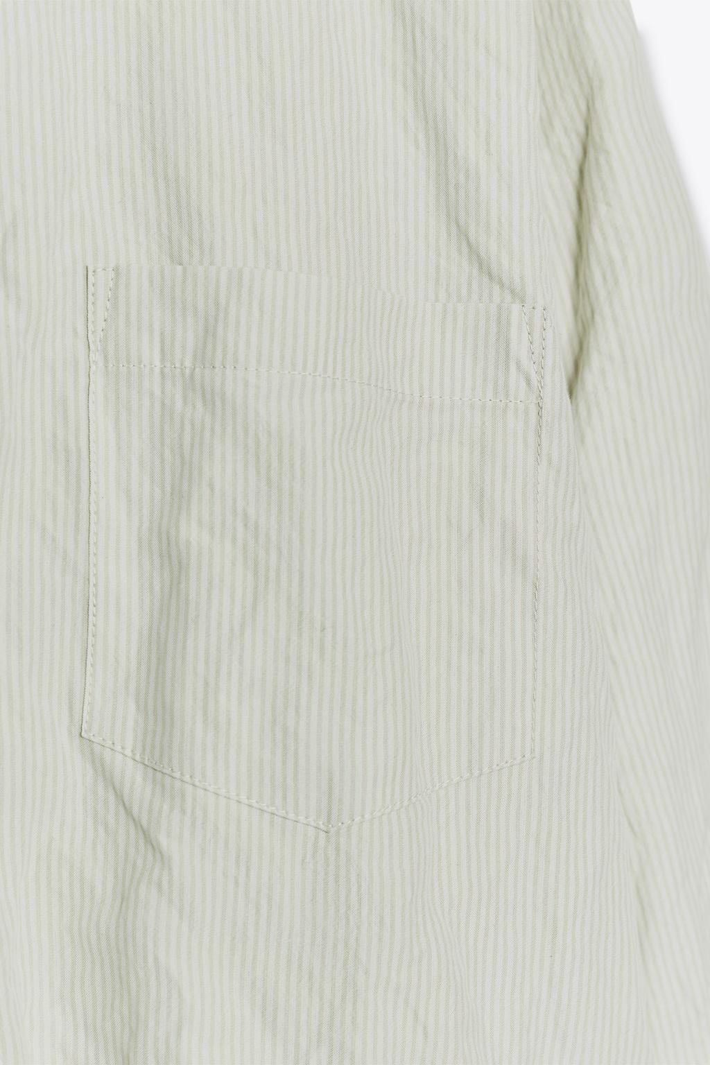 РУБАШКА В ПОЛОСКУ ИЗ ЖАТОЙ ТКАНИ — ZW COLLECTION