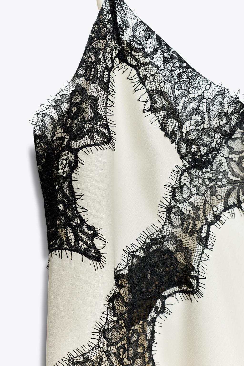 ПЛАТЬЕ АСИММЕТРИЧНОГО КРОЯ С КРУЖЕВОМ — ZW COLLECTION