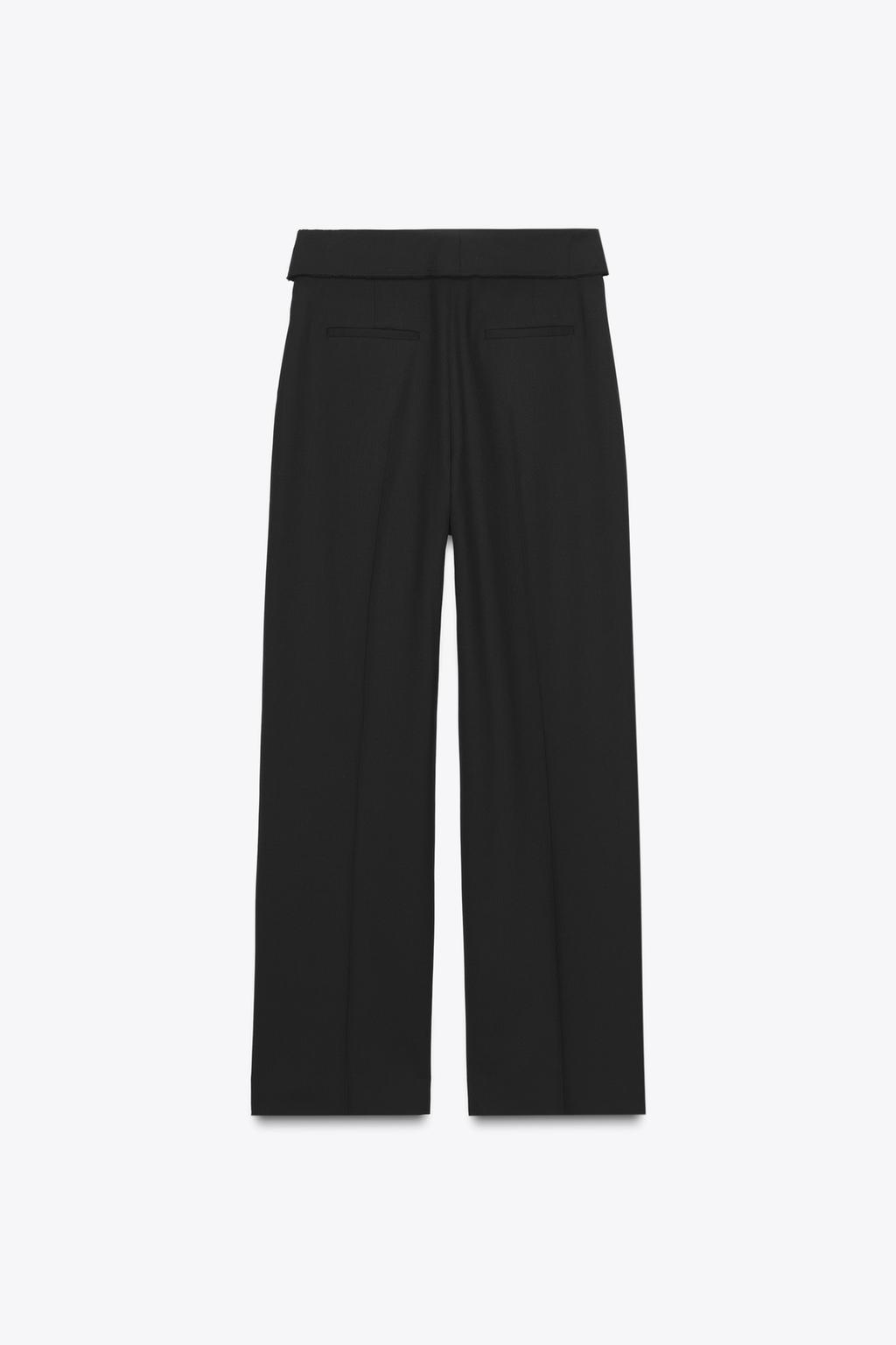 БРЮКИ С ОТЛОЖНЫМ ПОЯСОМ ИЗ ШЕРСТИ — ZW COLLECTION