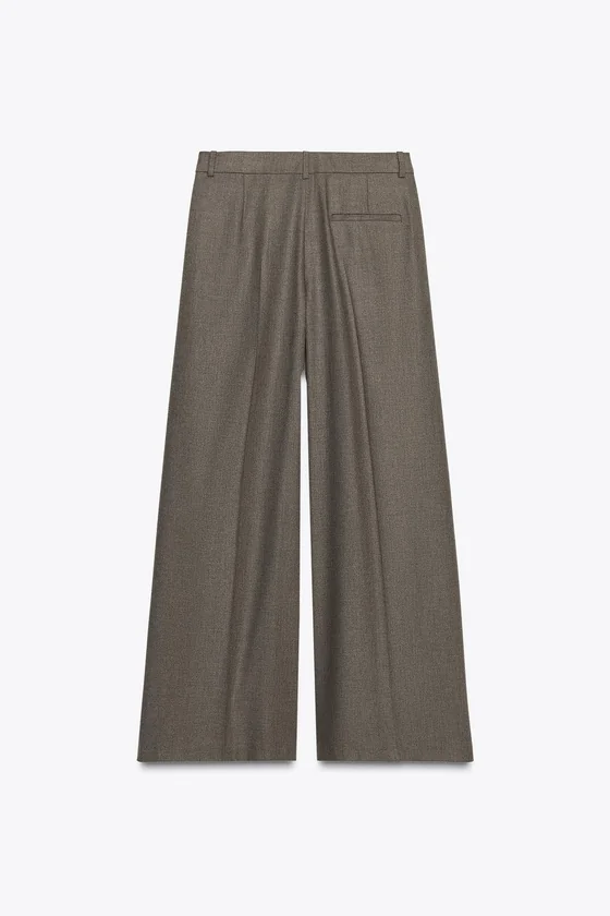 ШИРОКИЕ БРЮКИ С ЗАЩИПАМИ — ZW COLLECTION