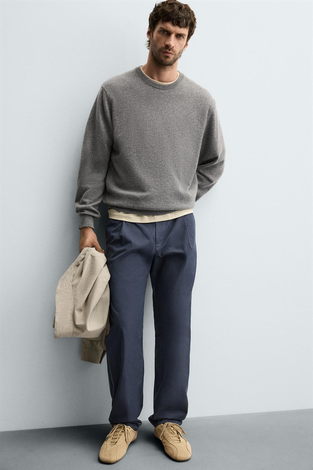БРЮКИ RELAXED FIT СО СКЛАДКАМИ