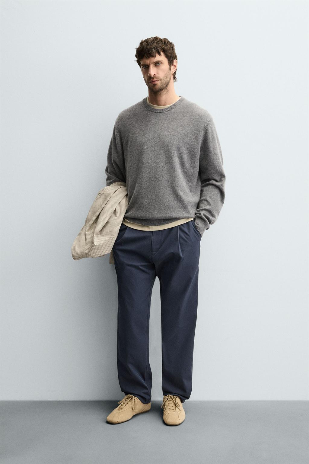 БРЮКИ RELAXED FIT СО СКЛАДКАМИ