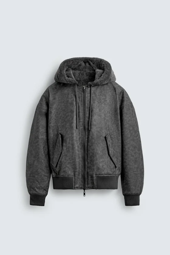 БОМБЕР REVERSIBLE ИСКУССТВЕННАЯ КОЖА
