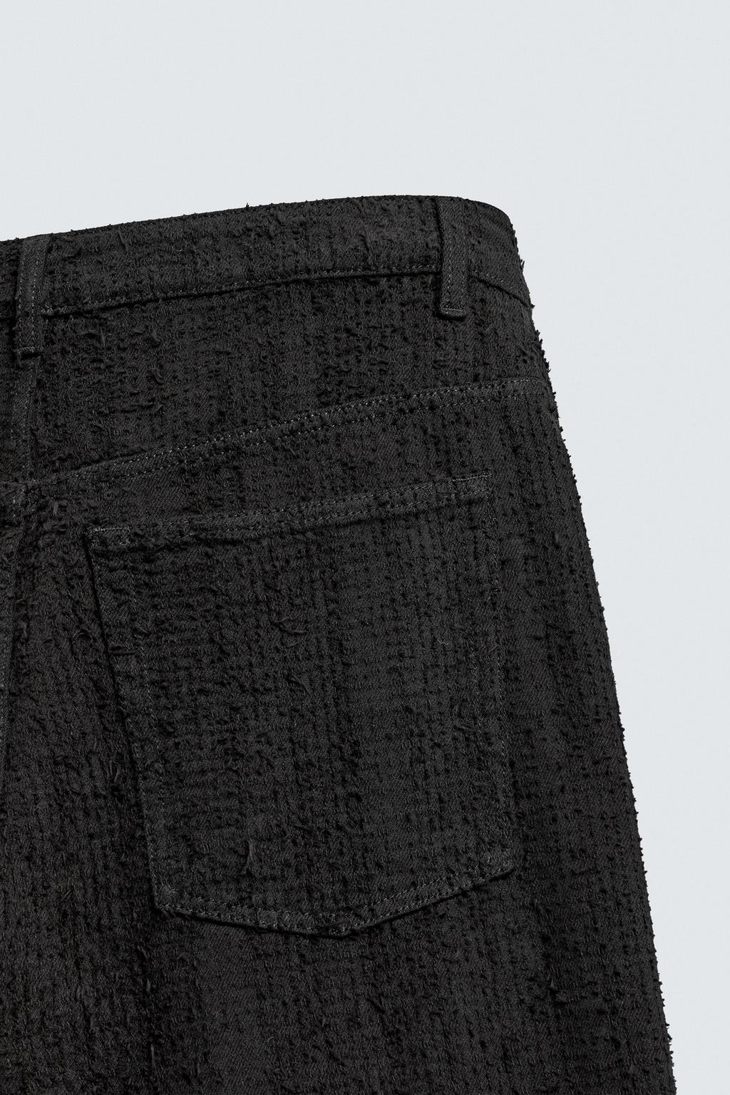 ДЖИНСЫ RELAXED FIT С РЕЛЬЕФНОЙ ТЕКСТУРОЙ