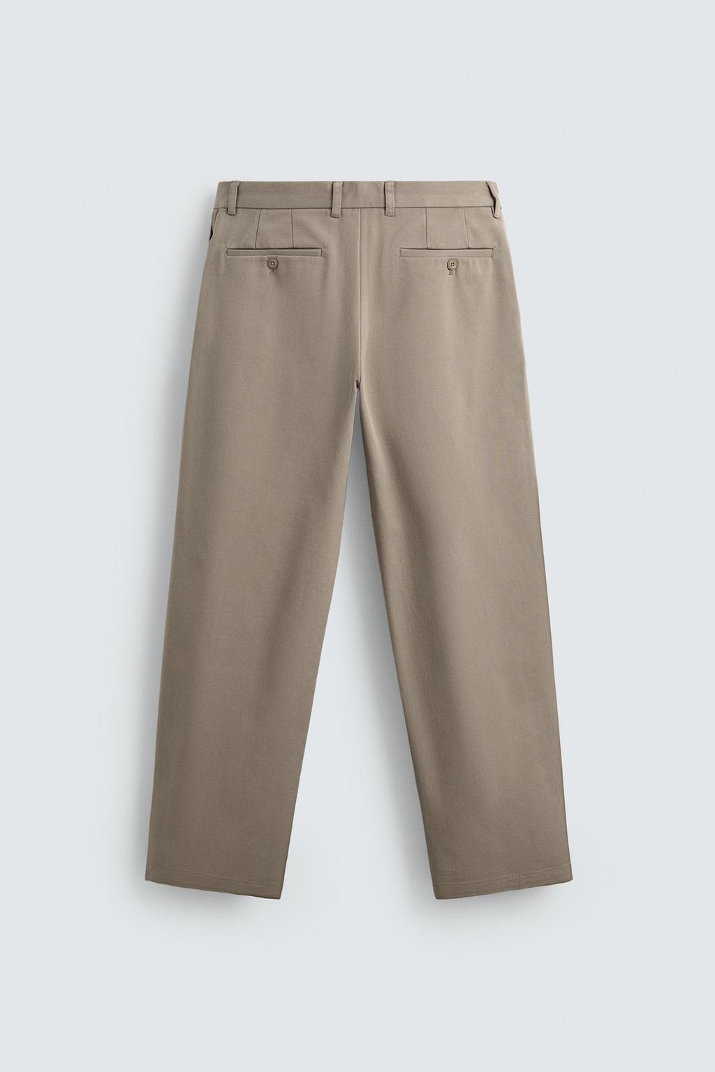 БРЮКИ STRAIGHT FIT ИЗ ТКАНИ С УЗОРОМ