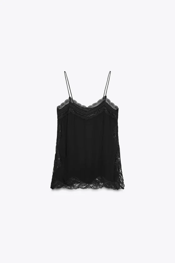 ТОП В БЕЛЬЕВОМ СТИЛЕ С КРУЖЕВОМ — ZW COLLECTION