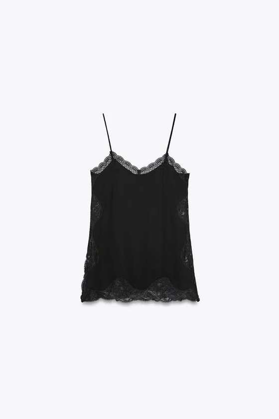 ТОП В БЕЛЬЕВОМ СТИЛЕ С КРУЖЕВОМ — ZW COLLECTION