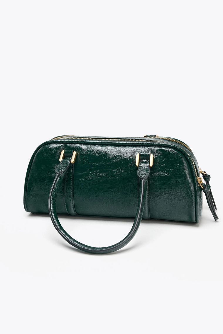 СУМКА-БОУЛИНГ С МОЛНИЯМИ