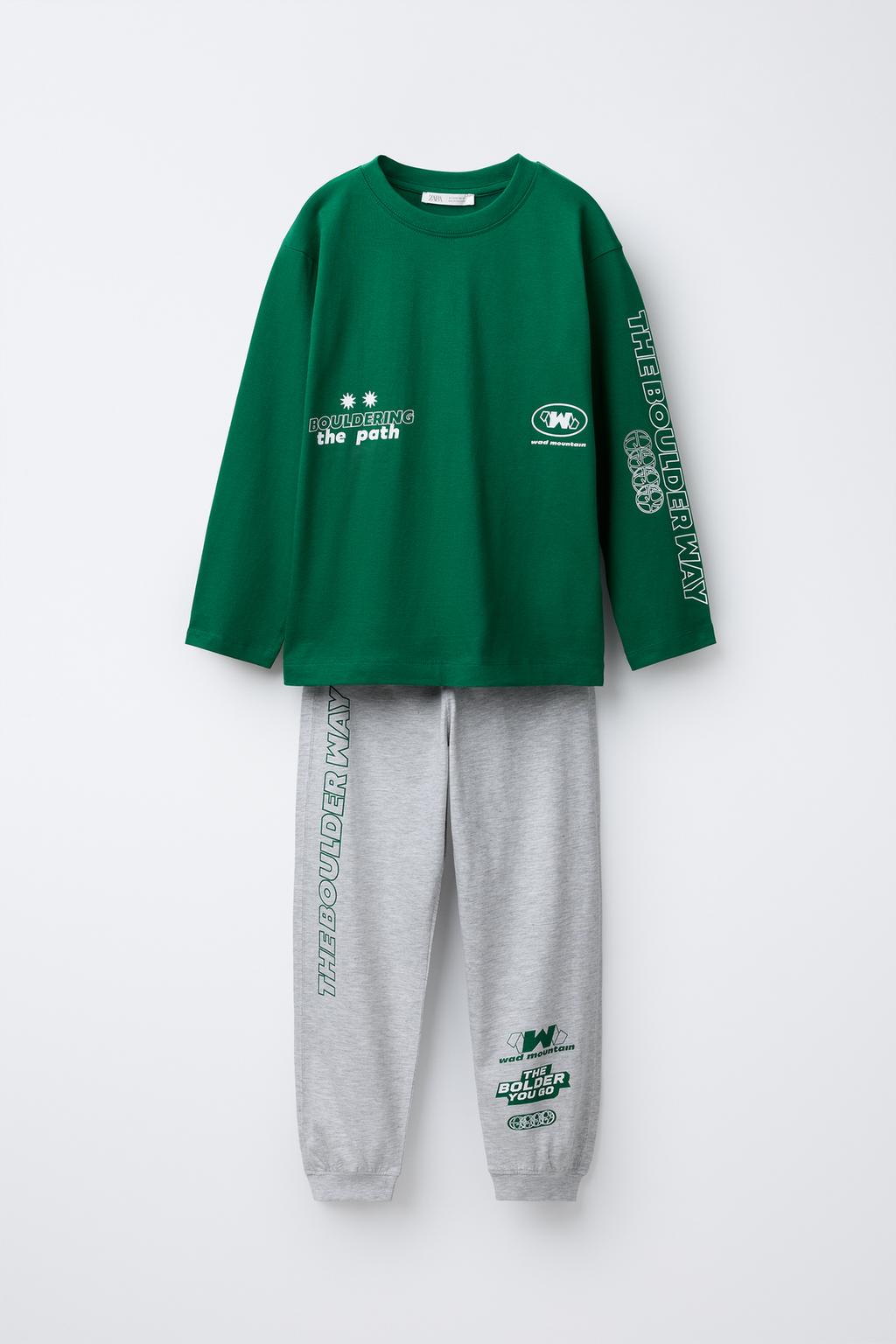 6-14 ЛЕТ/ПИЖАМА С ПРИНТОМ «ГОРЫ»