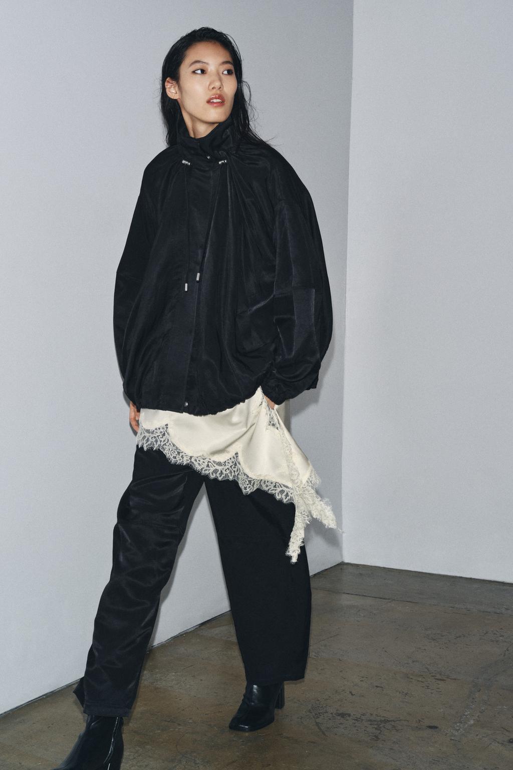 БРЮКИ ИЗ СТРУЯЩЕЙСЯ ТКАНИ — ZW COLLECTION