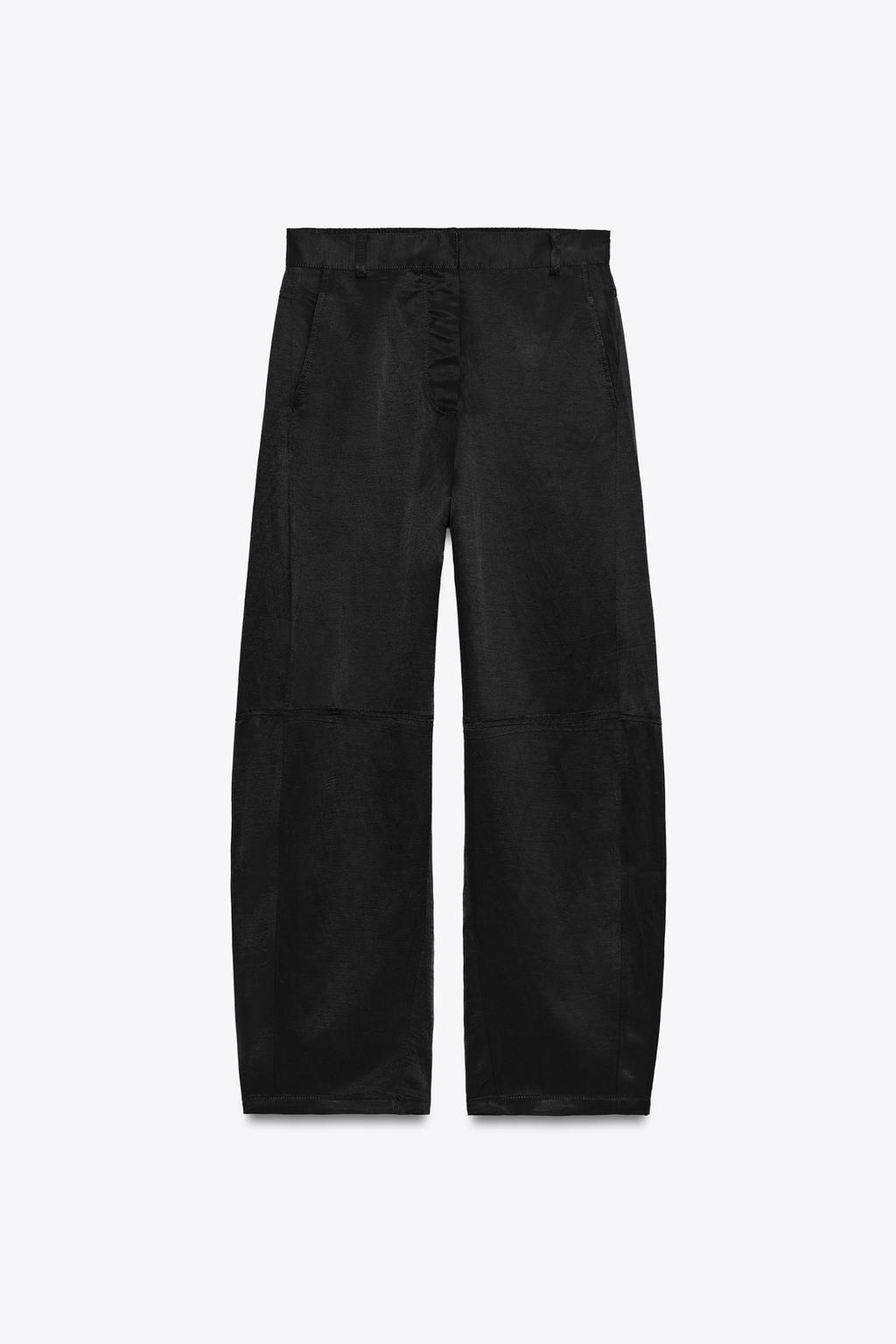 БРЮКИ ИЗ СТРУЯЩЕЙСЯ ТКАНИ — ZW COLLECTION