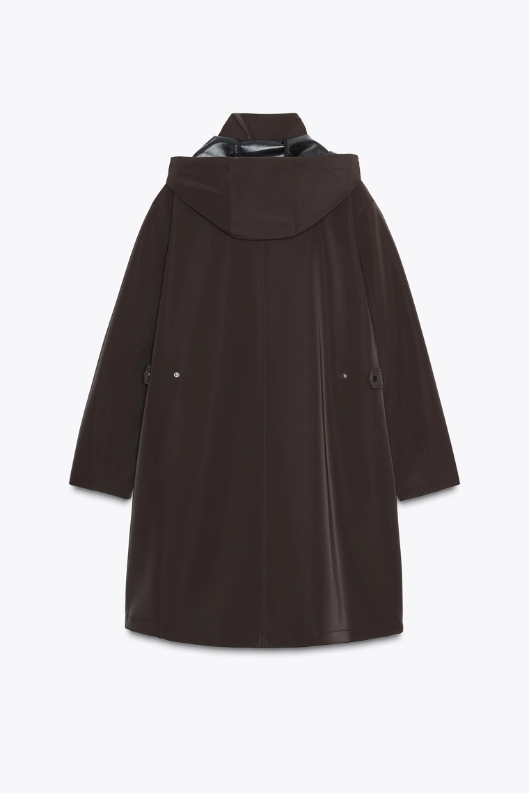 ВЕТРОЗАЩИТНАЯ ПРОРЕЗИНЕННАЯ КУРТКА С КАПЮШОНОМ