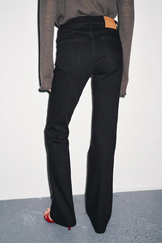 Джинсы с высокой посадкой zw collection bootcut